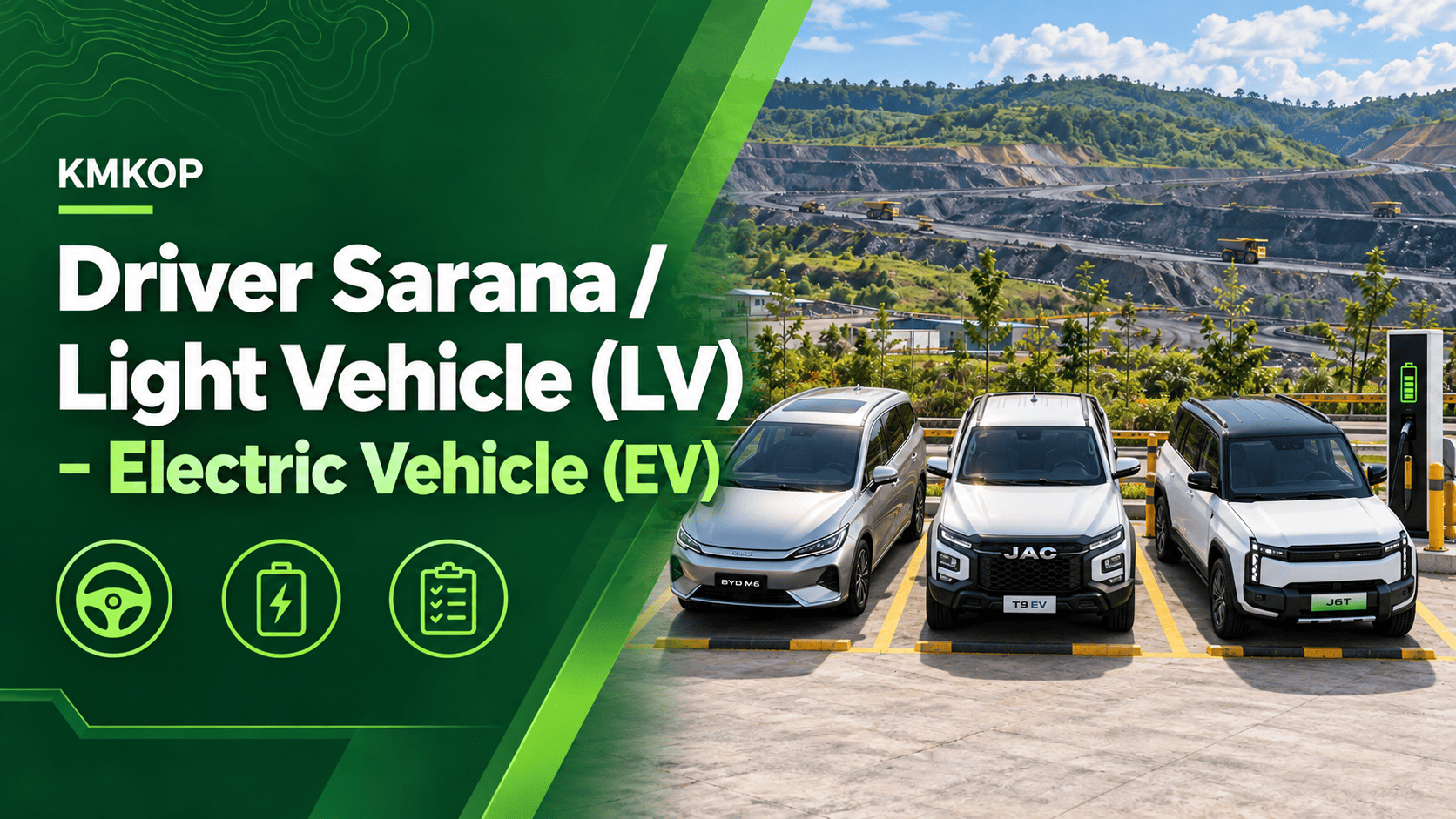 KMKOP Driver Sarana / Light Vehicle (LV) - Electric Vehicle (EV)
